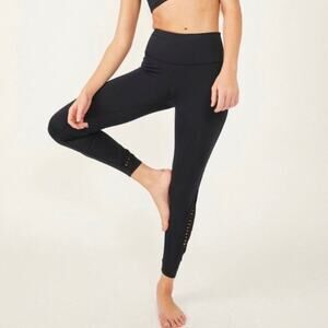 FREE PEOPLE Rebound Braided Ankle Leggings Black Medium M